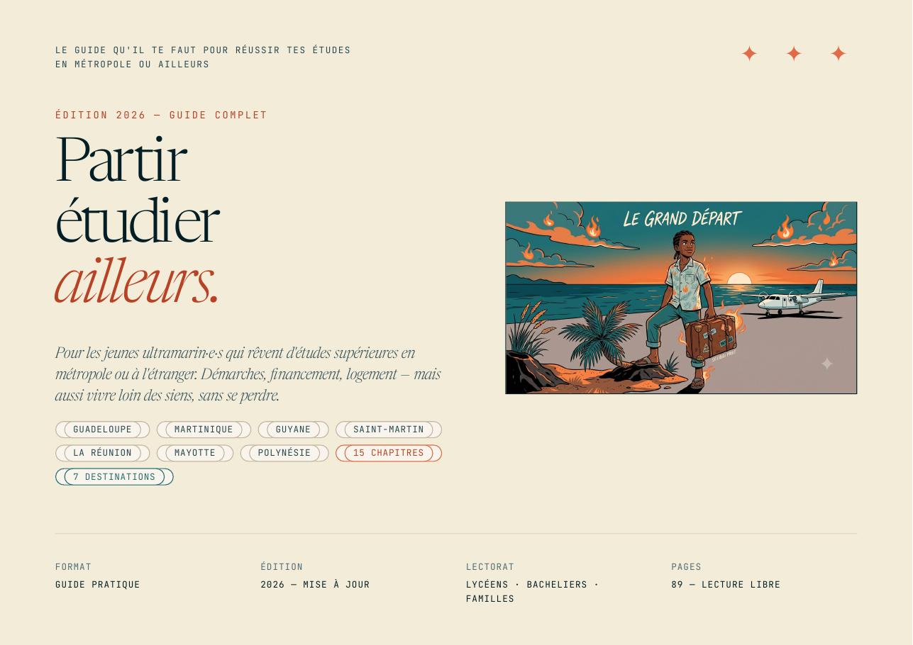 Page d'aperçu : Couverture — Édition 2026, 7 destinations, 15 chapitres