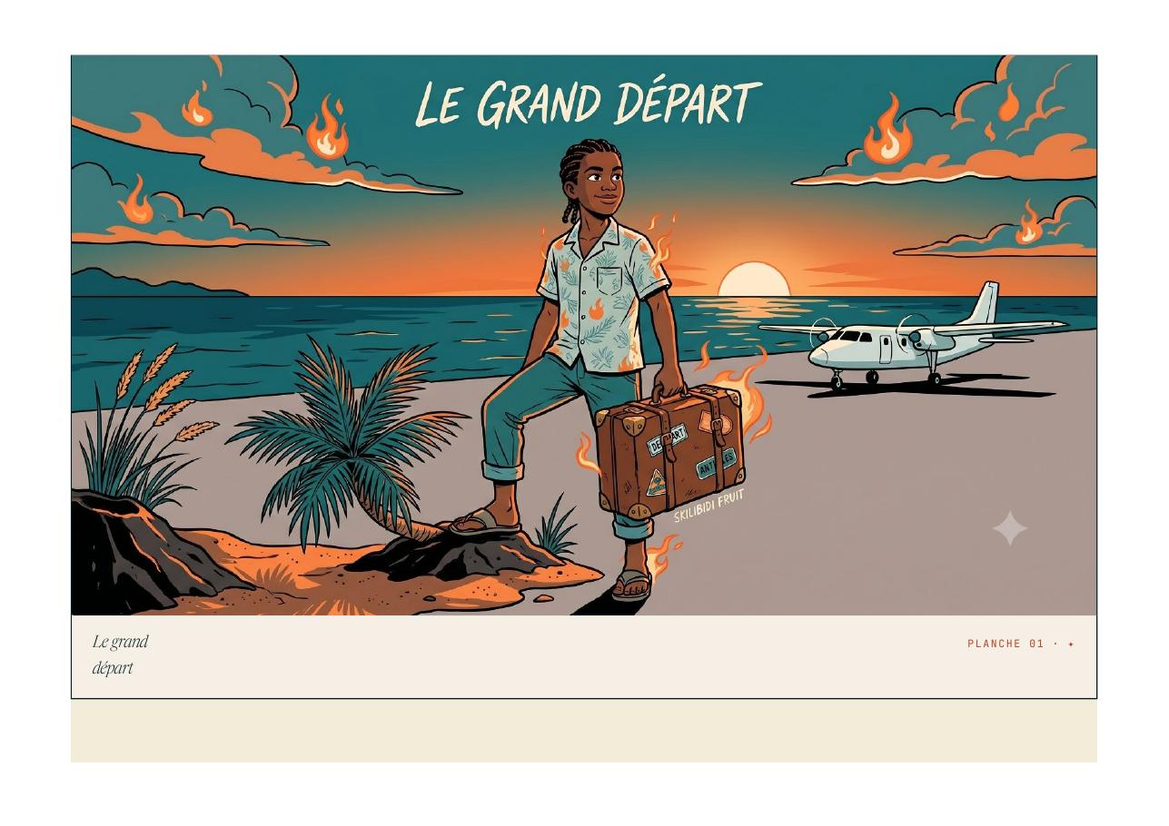 Page d'aperçu : Le grand départ — illustration d'ouverture